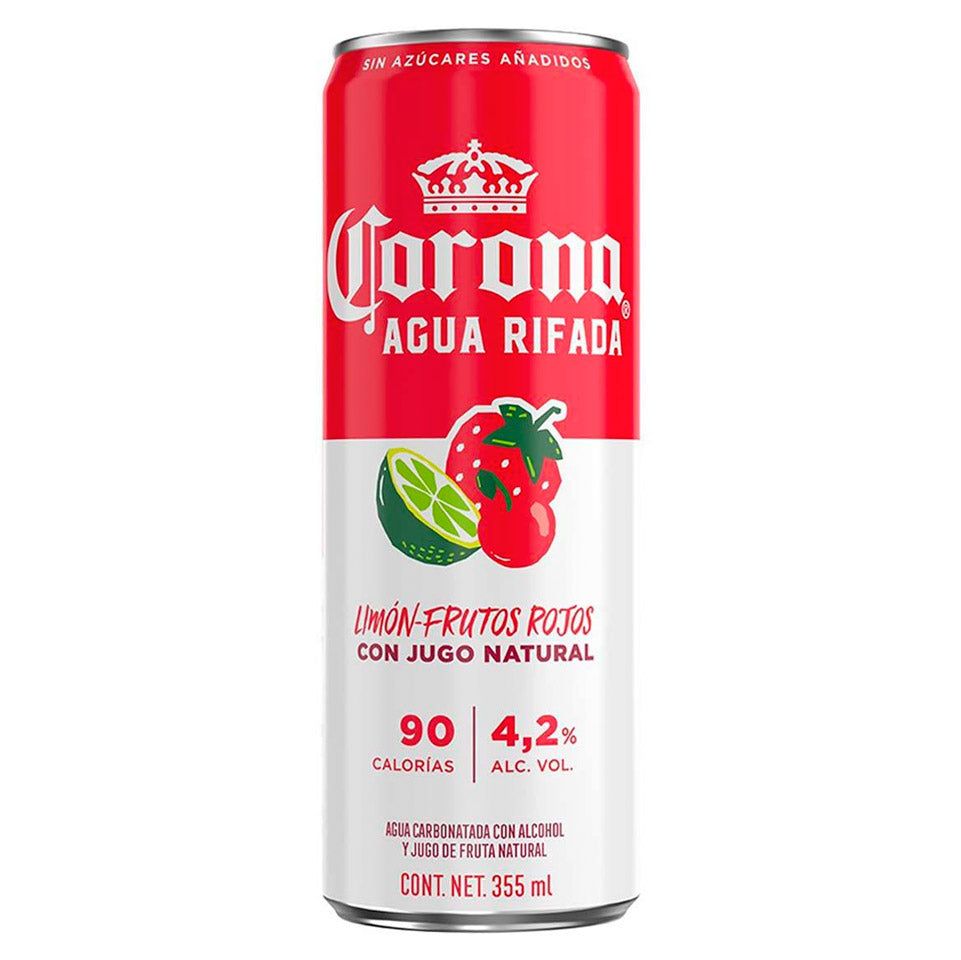 Corona Agua Rifada Lemon Strawberry & Cherry 6 x 4 Pack 355mL Cans